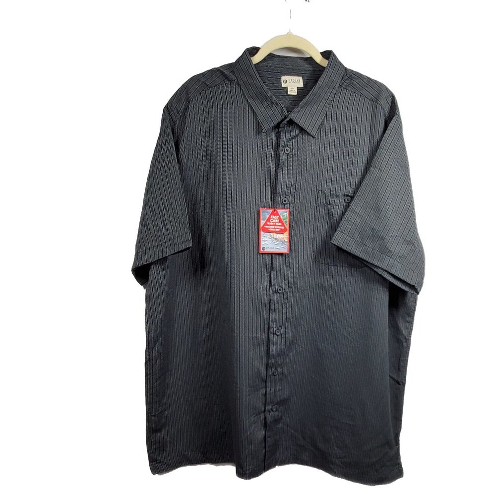 HAGGAR IS THE BRAND SIZE 3XL BLACK COLOR--CAMISA TALLA 3XL COLOR NEGRO